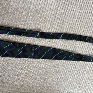 Brooks Brothers Navy and Green Striped Tie